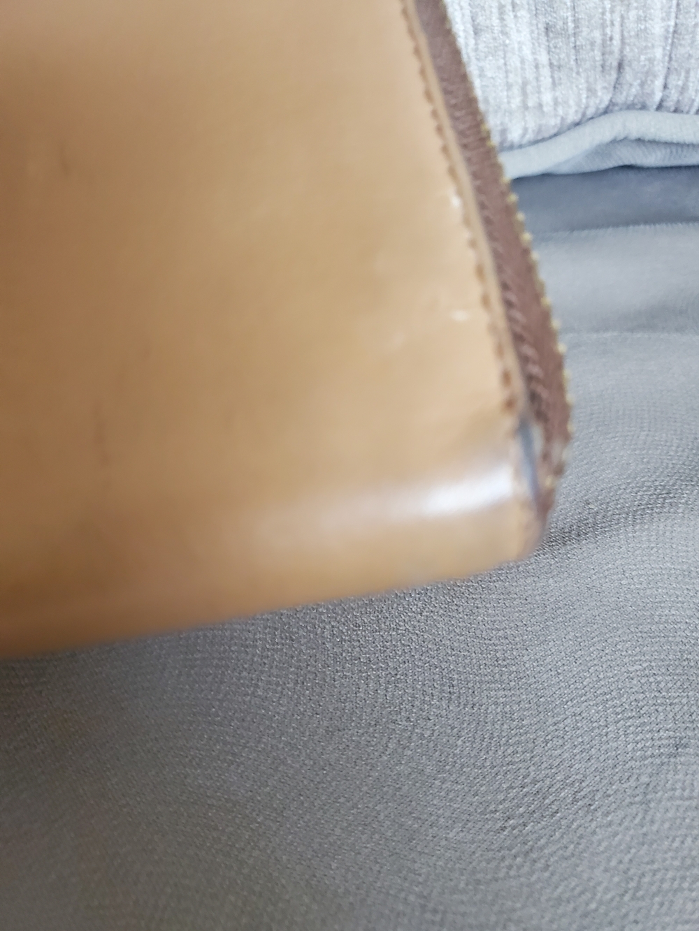 Tory Burch Soft Tan Leather Sround Zip Wallet Womens Continental - Picture 12 of 14
